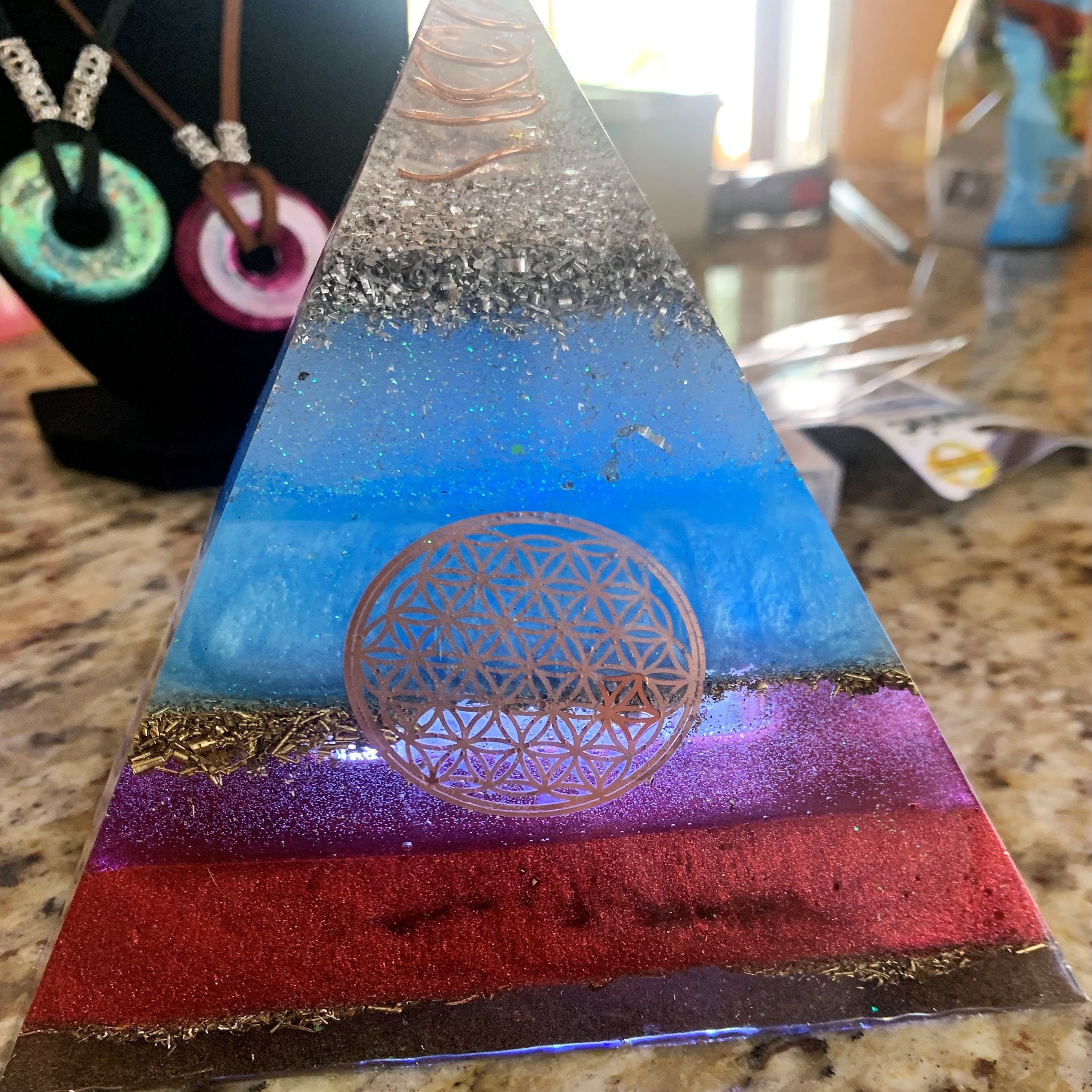 Large Orgonite Pyramids Large Orgonite Energy Pyramid - Etsy