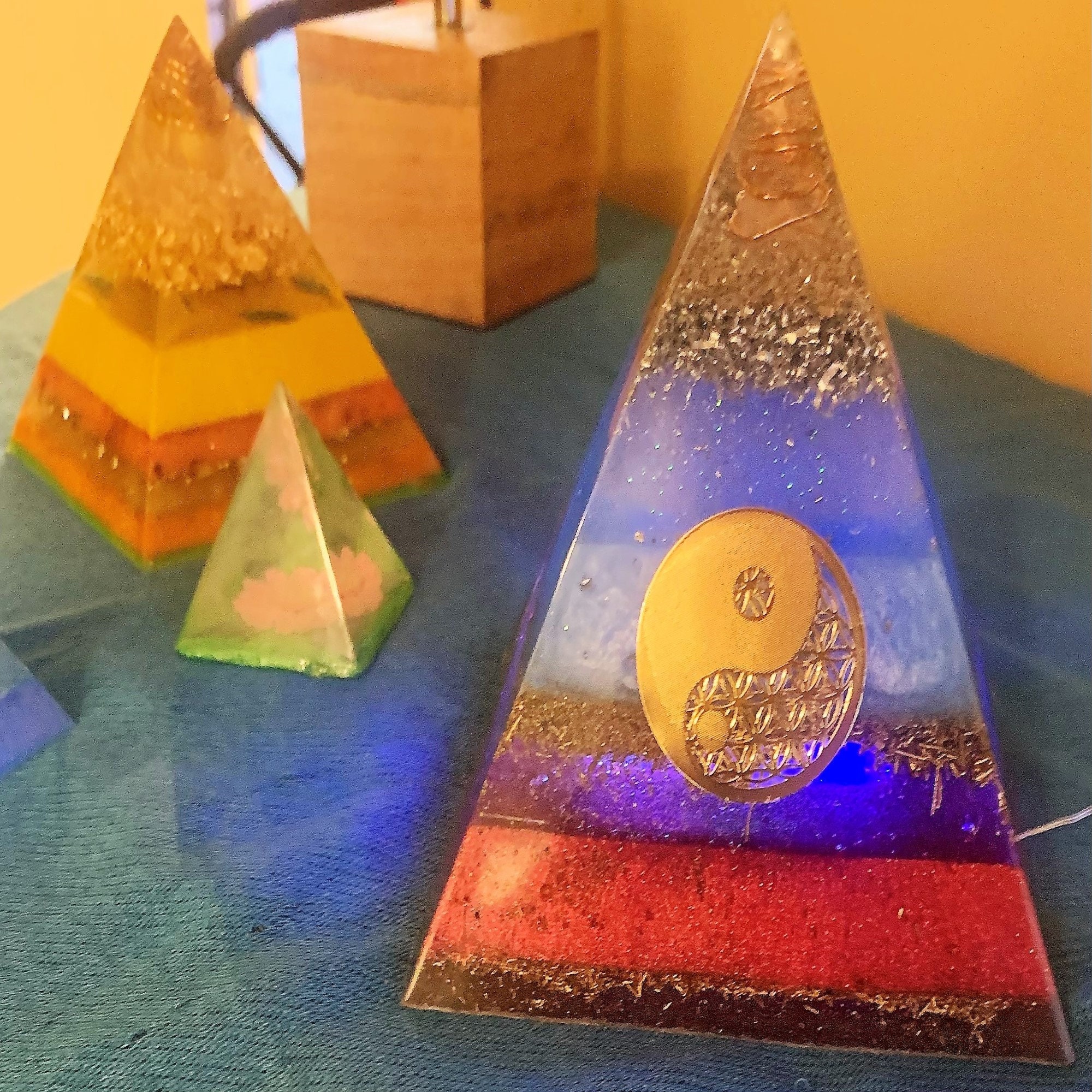 Large Orgonite Pyramids Large Orgonite Energy Pyramid - Etsy