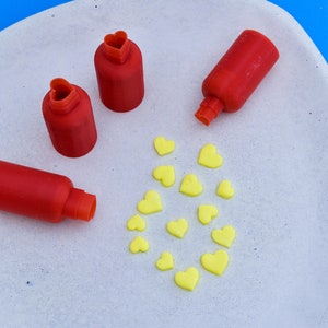 Heart Microcutters 1 for Clay/ 4 sizes/ cutters/ cutters/ Polymer Clay/ Polymer clay