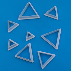 Tagliatubi triangolari/Tagliatubi in argilla/12 misure/Stampo/artigianato in argilla/gioielli in argilla/