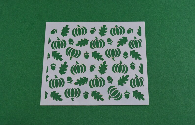 Autumn Stencil001/ Texture Template/ Stencil/ Clay Tool/ Reusable