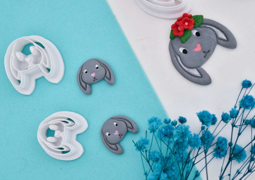 Rabbit Cutter 1/ 4 Sizes/ Clay Cutter/ Clay Cutter/ Polymer Clay ...