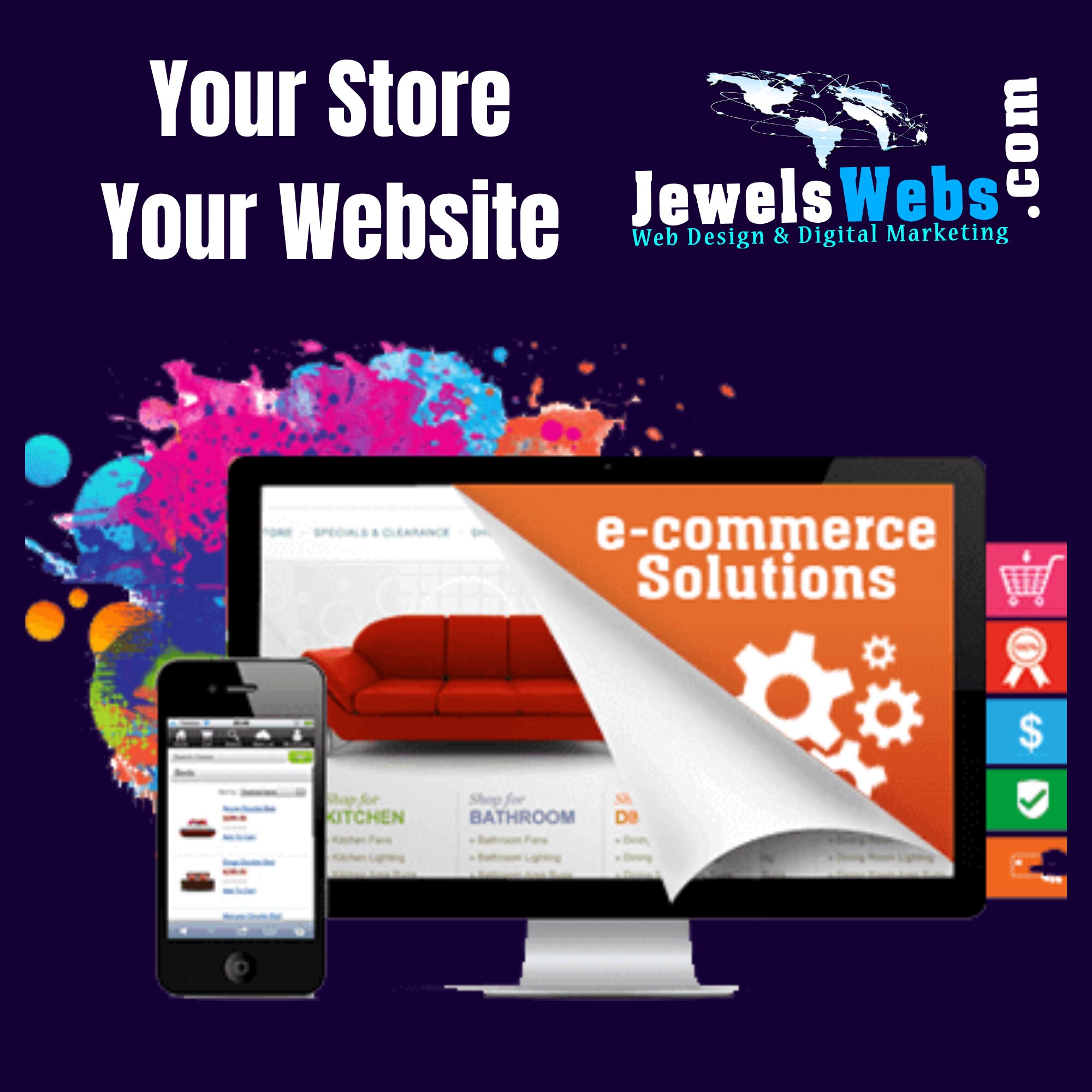 Ecommerce Store - Shopify - WordPress - Wix