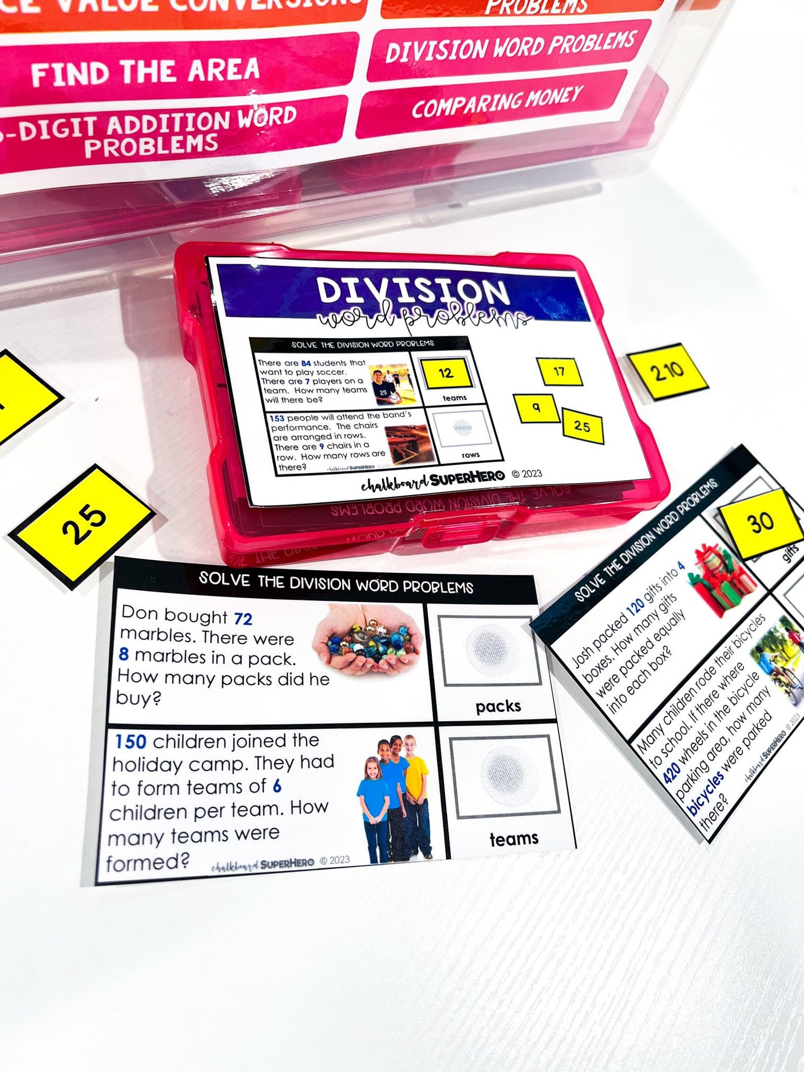 Math Task Boxes: Set 2 (grades 3-5) With Carrying Case - Etsy