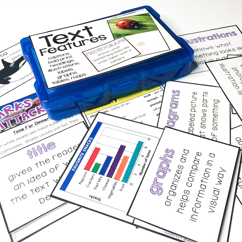 ELA Task Boxes: Set 1 (K-2) With Carrying Case - Etsy