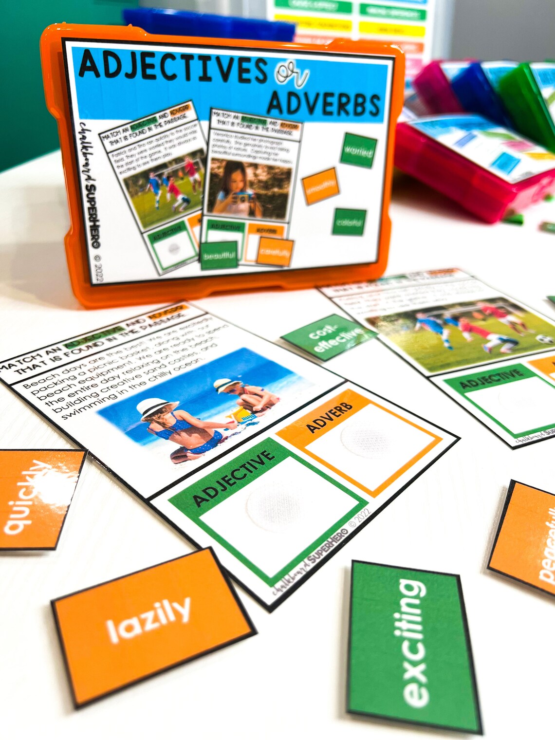 ELA Task Boxes: Set 1 (grades 3-5) With Carrying Case - Etsy