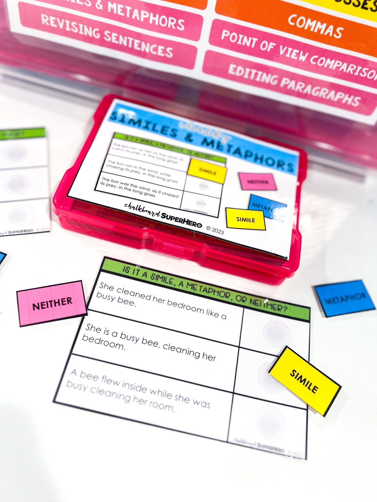ELA Task Boxes: Set 2 (grades 3-5) With Carrying Case - Etsy