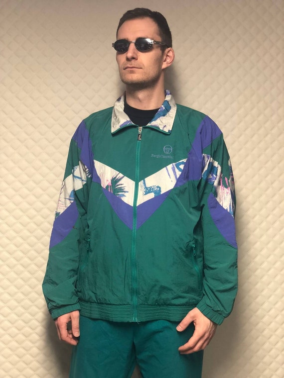 Vintage Diadora crazy pattern windbreaker 90s retr