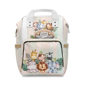 Multifunctional Diaper Backpack Jungle Animal
