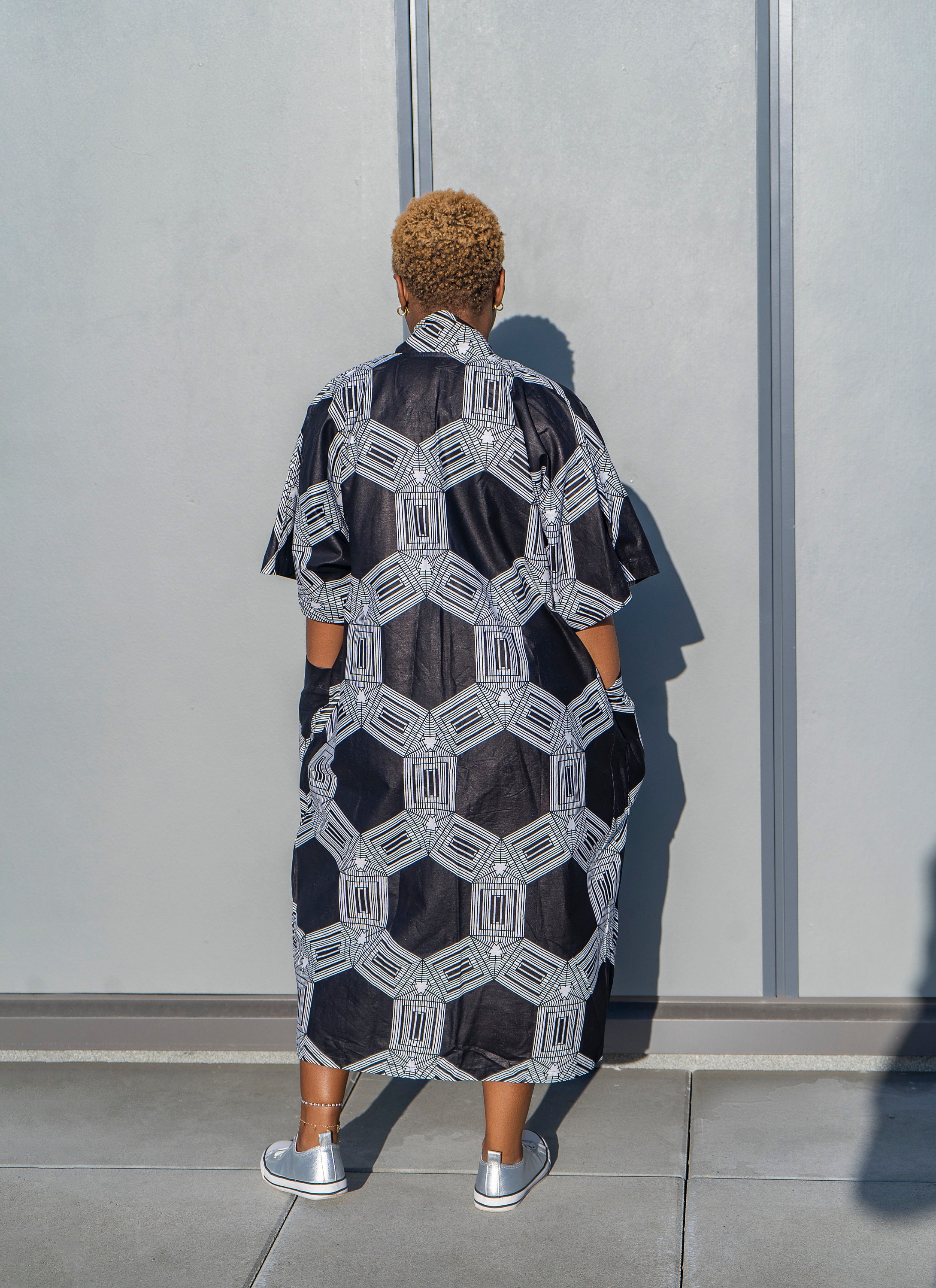African Print Kimono Set main image 1