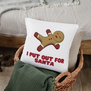 I Put out for Santa, Christmas PNG, Naughty Gingerbread Man, 300DPI, Sublimation Digital Download PNG CITY