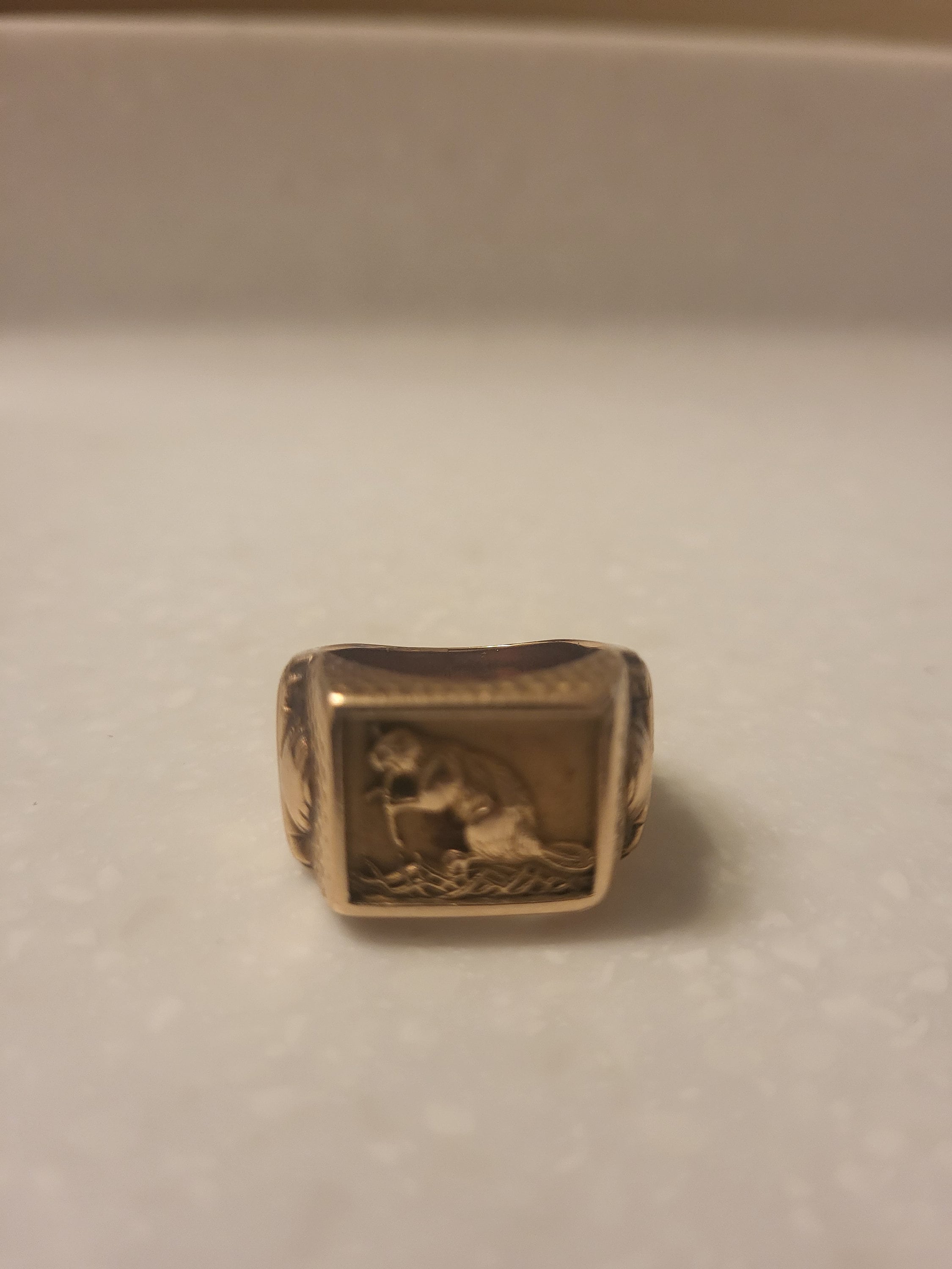 Solid 14K Gold MIT Brass Rat Class Ring 1962 - Koblenz & Co. Antique &  Estate Jewelry