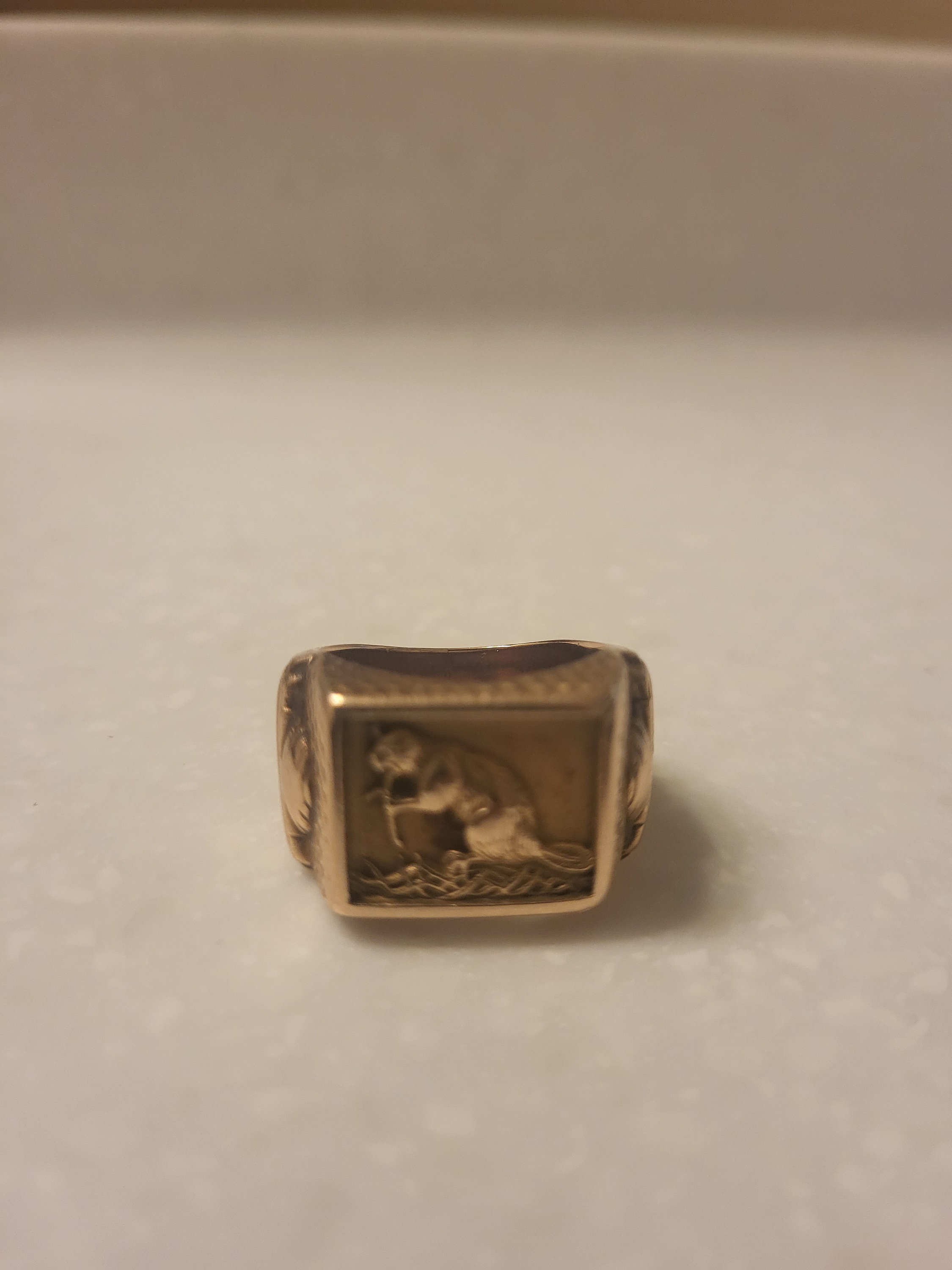 Solid 14K Gold MIT Brass Rat Class Ring 1962 - Koblenz & Co. Antique &  Estate Jewelry