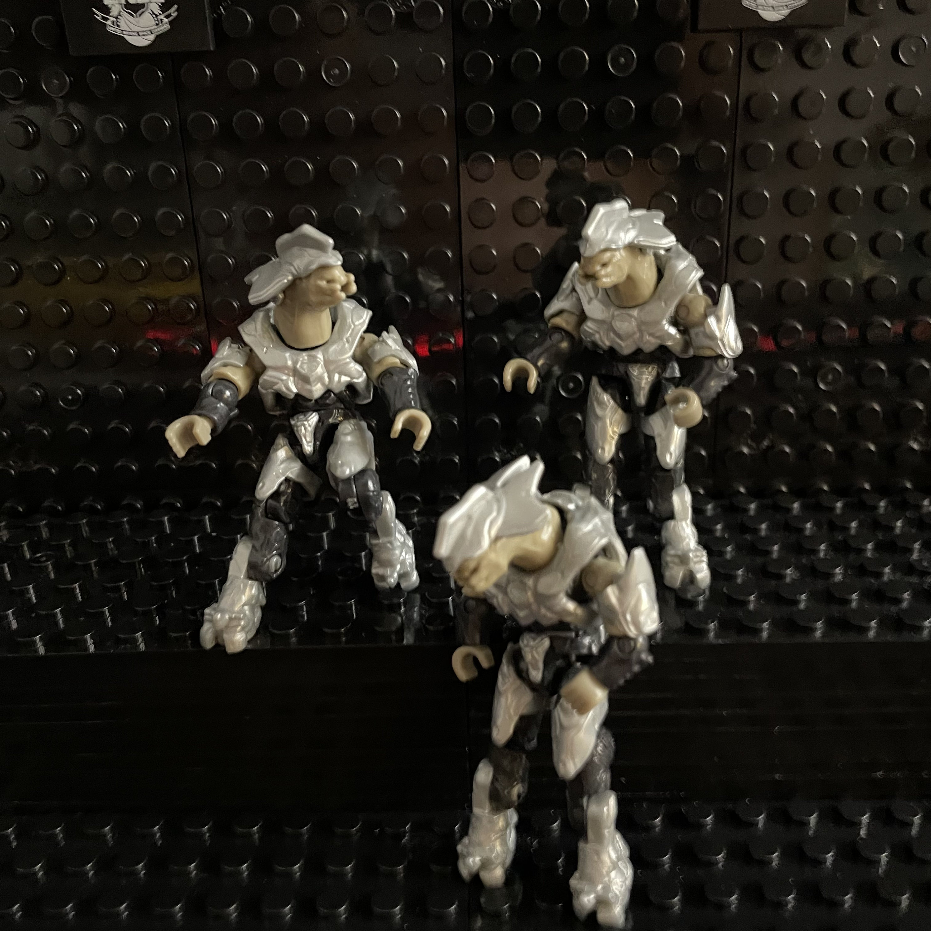 Halo Mega Construx 3 Silver Covenants Elite Commando Figures Etsy