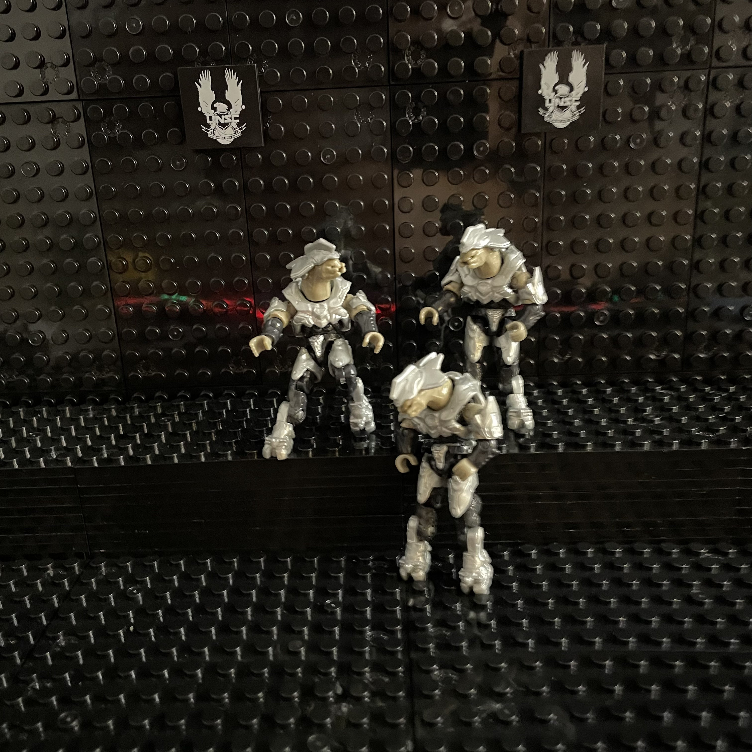 Halo Mega Construx 3 Silver Covenants Elite Commando Figures Etsy