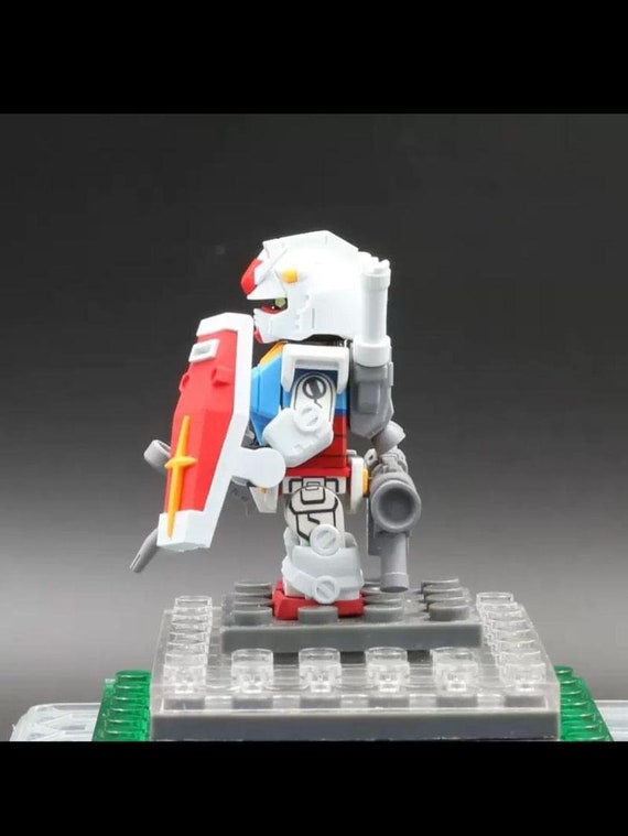 Custom Lego Gundam RX 78 2 Mobile Suit Minifigure PRE ORDER