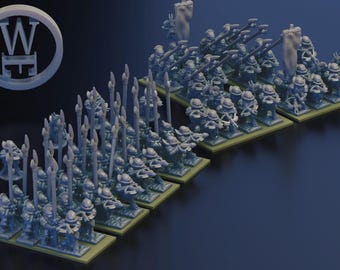 White Hand Khoru- Kai crossbowmen 10mm (Warmaster scale)