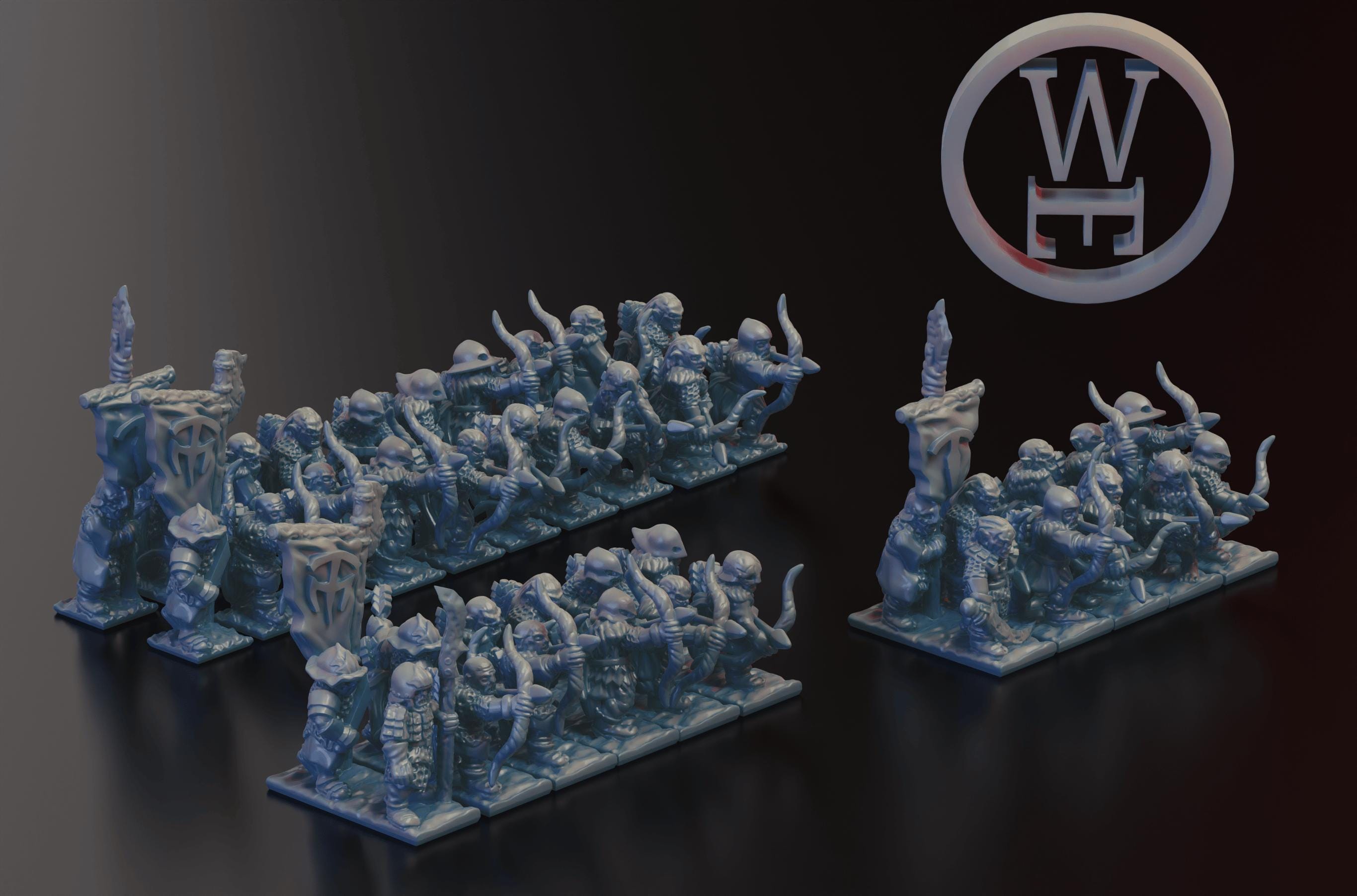 Morghei Orc archers 10mm (Warmaster scale)