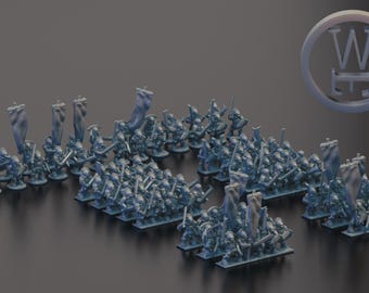 White Hand Khoru- Kai swordsmen 10mm (Warmaster scale)