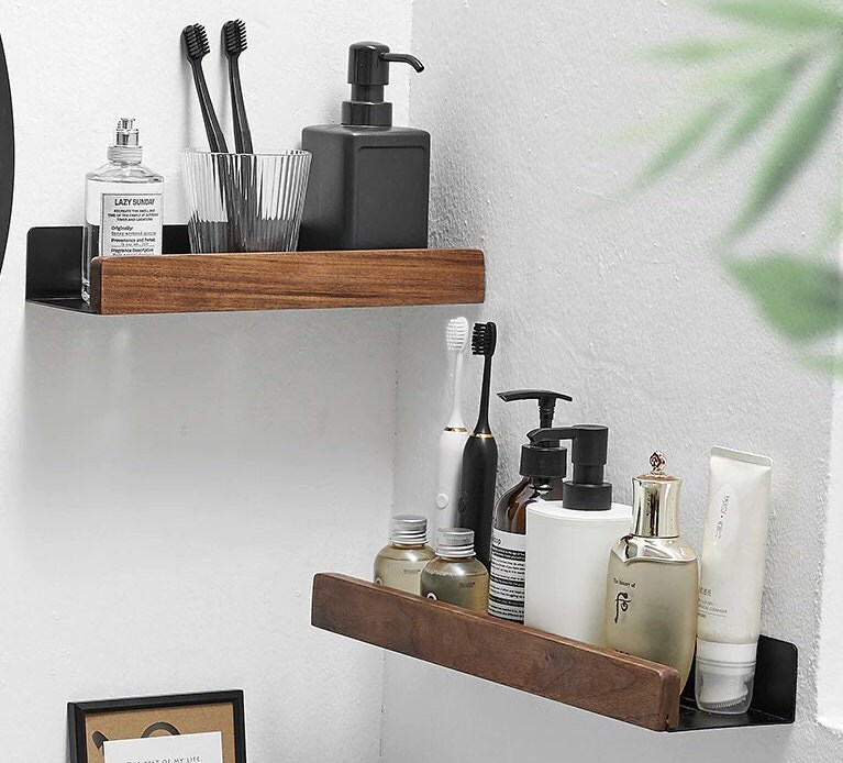 Floating Shelf Wall Mounted Shelf Wood Shelf Metal Shelf Etsy UK