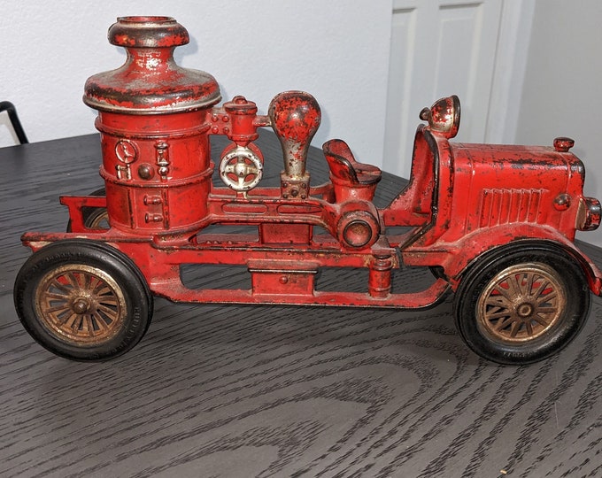 Cast Iron Fire Engine Steam Pump Truck Etsy