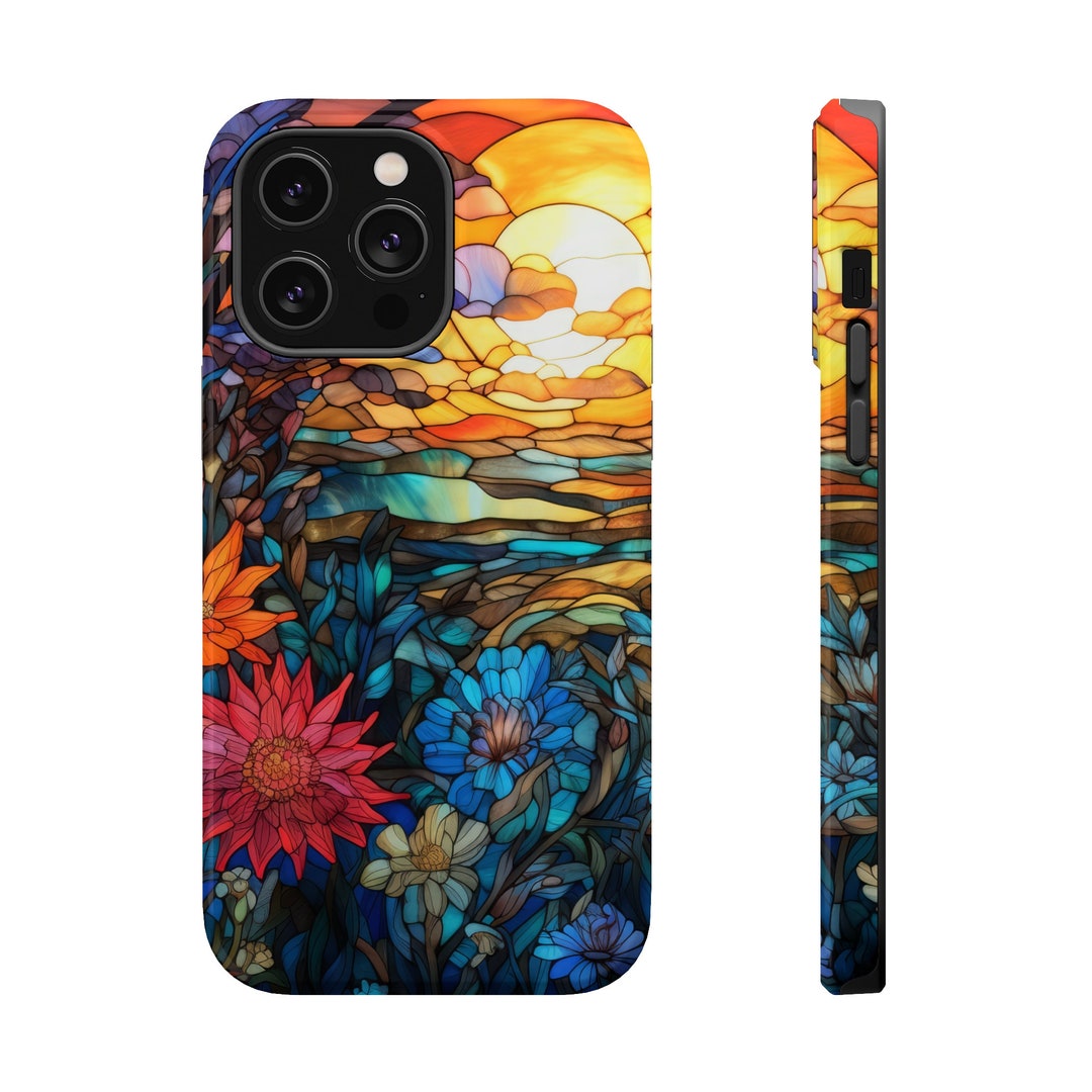 Wildflower Landscape Phone Case Magsafe Compatible Fits iPhone 15 14 13