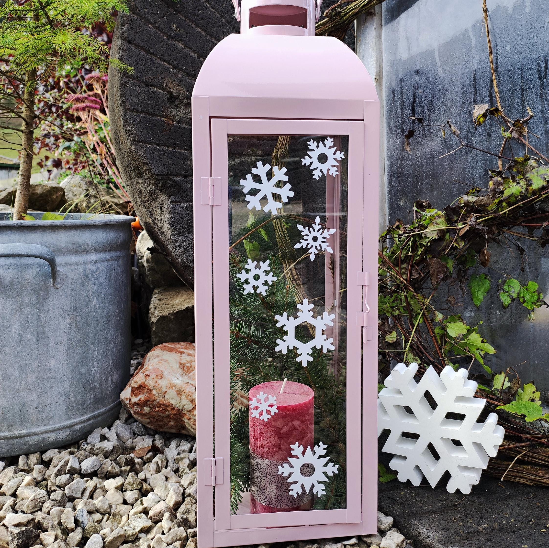 XL Fensterbild Weihnachtsmann Mit Rentier - Statisch Haftend, Wiederverwendbar, 44 Cm Hoch, Selbstklebend Für Fenster & Glas