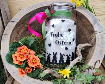Aufkleber Osterhasen | A4 Bogen | Sticker Osterhasen | Osteraufkleber für Glas | Schriftzug Frohe Ostern | Aufkleber Hasen | Sticker Hase