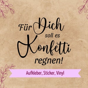 Spiegel Aufkleber | Vinylaufkleber, für Spiegel, Fenster, Laternen, Windlichter usw. Glasaufkleber | Spruch für Geburtstag / Sticker