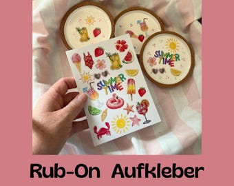 Summer Rub-On Stickers | Summer Rub-On Stickers | Summer Stickers | R003