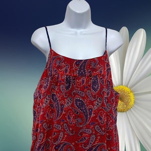 Faded Glory Top Size S 4-5 Red With White Polka Dots Polyester Sleeveless