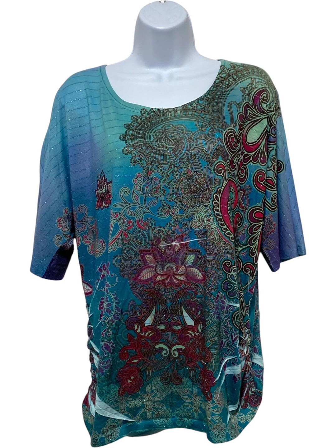 Bold Flower Popover Top