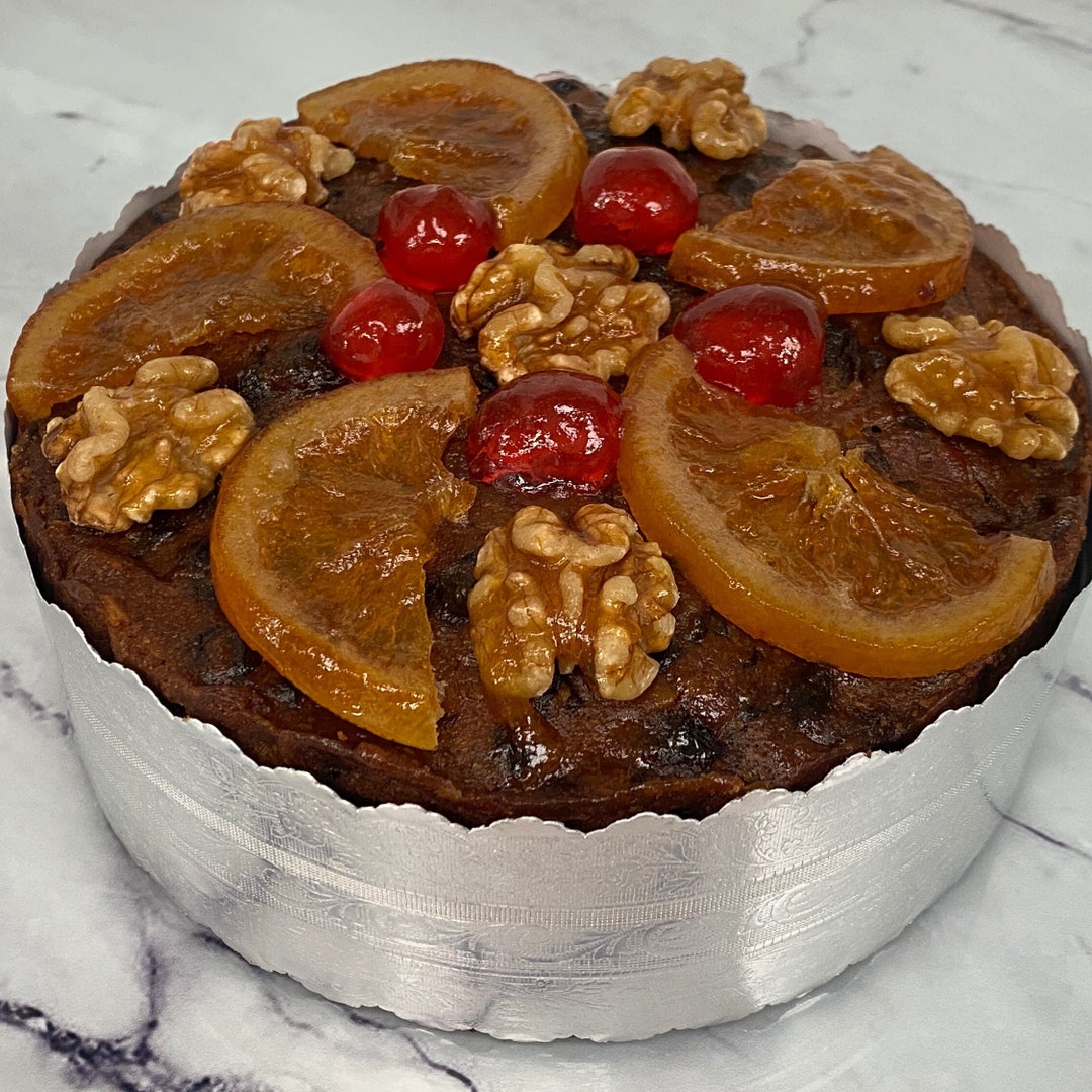 Traditional Fruit Topped Christmas Cake Large 6 Etsy UK