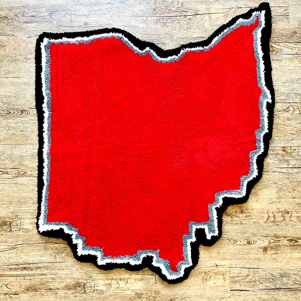 Ohio State Rug Etsy