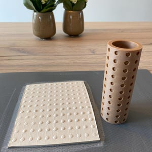 Embossed Dots - Texture roller for ceramics and pottery