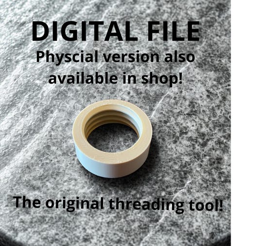 Digital file: Threading Tool for Ceramics - 1.125inches