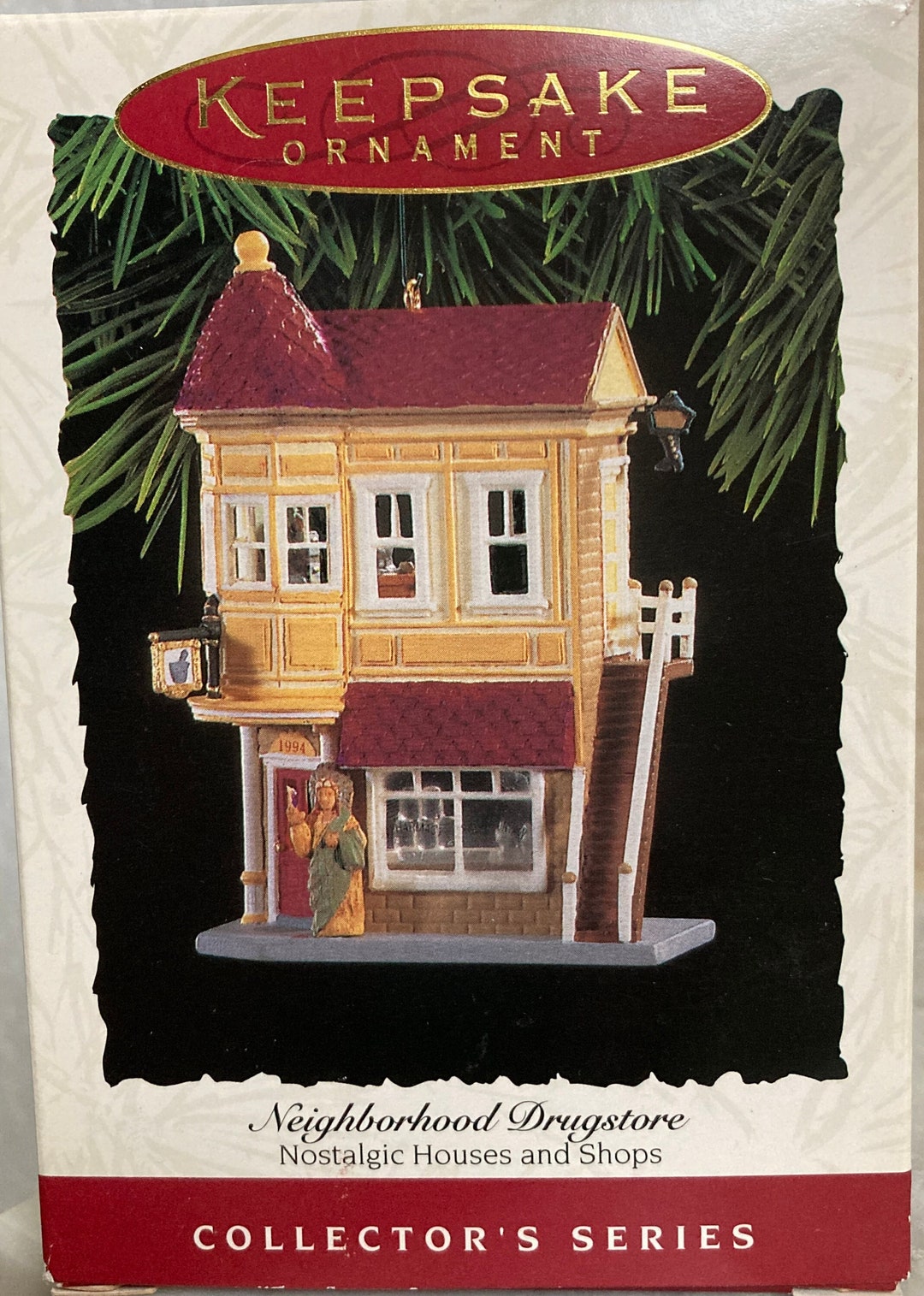 Hallmark Nostalgic Houses and Shops Neighborhood Drugstore Etsy
