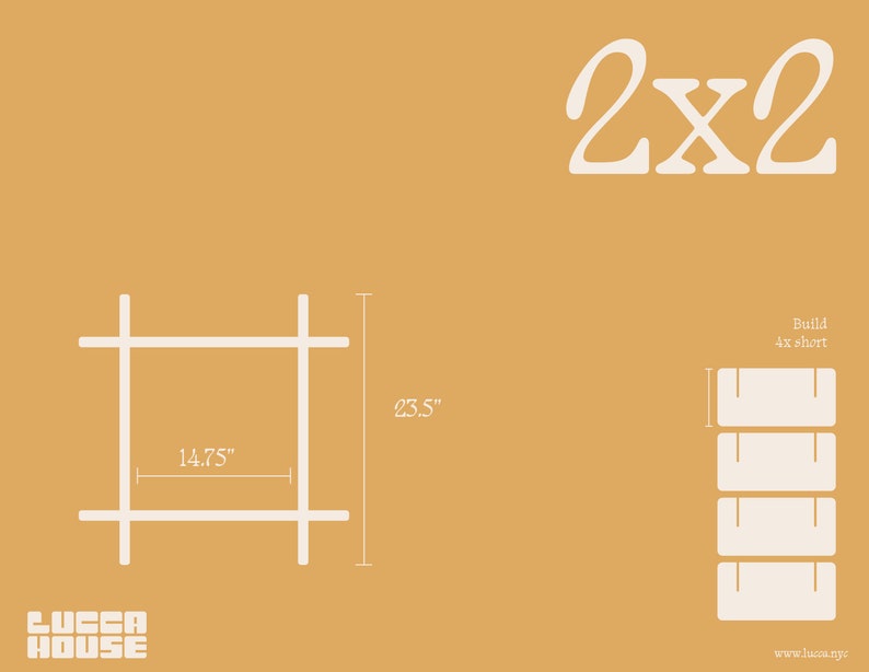2x2 Small Flatpack Shelf Table Grid System - Etsy