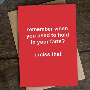 "Lustige ""Hold In Your Farts"" Valentinstag Karte für Mann, Frau, Freund, Freundin, Frechheit, Frechheit, Trump, Parp, Break Wind, Hochzeitstag."