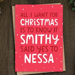 Lustig Gavin & Stacey Weihnachtskarte für Sie, Freundin, Bestie, Wichtel, Tochter, TV-Serie, letzte Folge, Weihnachtskarte, Smithy, Nessa