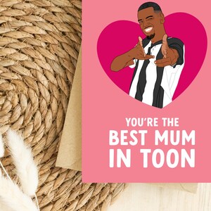 Alexander Isak Mother's Day Card for Mum, Funny Football Card for Stepmother, Mummy, Mam, Newcastle, Soccer Player, Best Mum In Toon