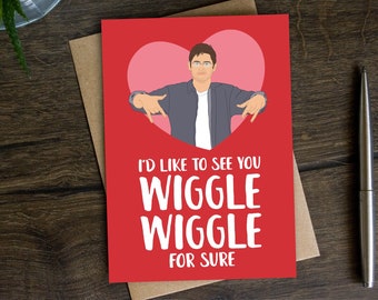 Funny Valentine's Day Card | Wedding Anniversary Card for Her, Him, Girlfriend, Boyfriend, Husband, Wife, Wiggle Wiggle Rap, Theroux