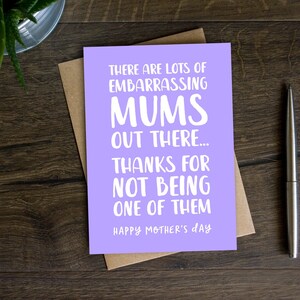 Lustige Muttertagskarte für Mama von Tochter, von Son, Mam, Stiefmutter, Mama, Ma, Mutter, Danke Mama, Facebook Mama, Peinliche Mama