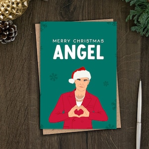 Lustige Robbie Weihnachtskarte für Sie, Weihnachtskarte für Mama, Schwester, Tochter, Gary, Dokumentarfilm, Musikliebhaber, Rock DJ, Engel, Sänger