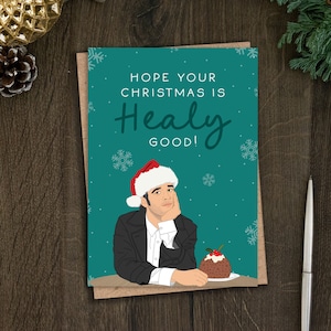 Lustige Healy Good Weihnachtskarte für Sie, Musik-Weihnachtskarte für Freundin, Schwester, Tochter, Nichte, Bestie, Rock Pop Band, Matt, Tickets, Gig