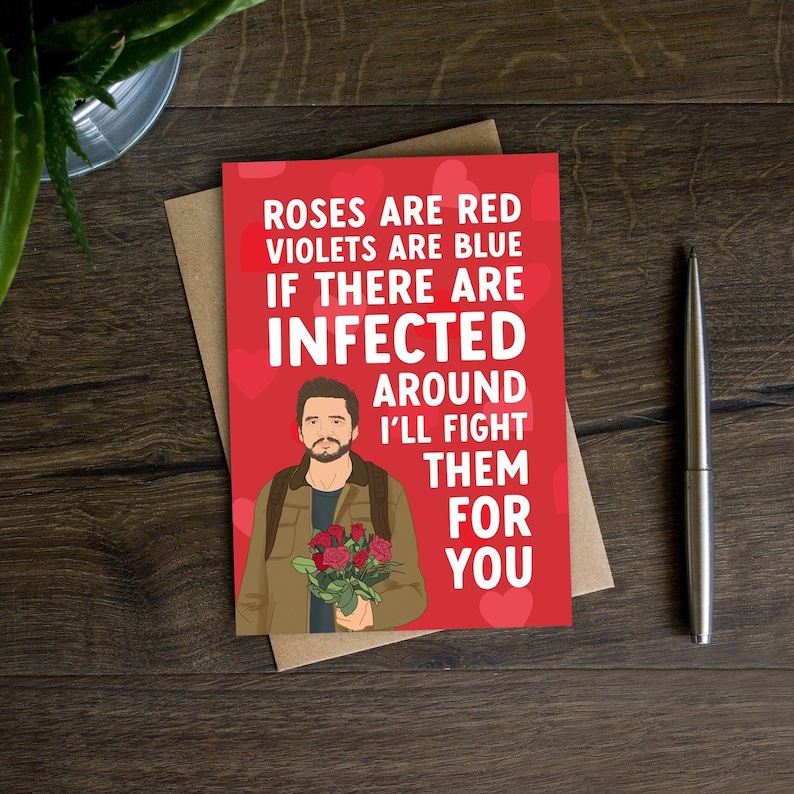 Funny Joel Valentine's Day Card for Boyfriend Roses Are image 1