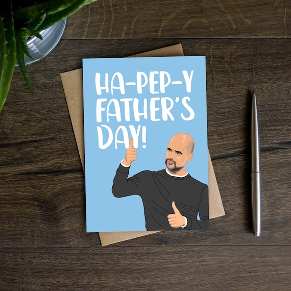 Lustige Fußball-Vatertagskarte – 'Happy VAR Father's Day', 20,5x13,5 Cm, Mit Umschlag – Für Papa, Stiefvater, Fußballfan