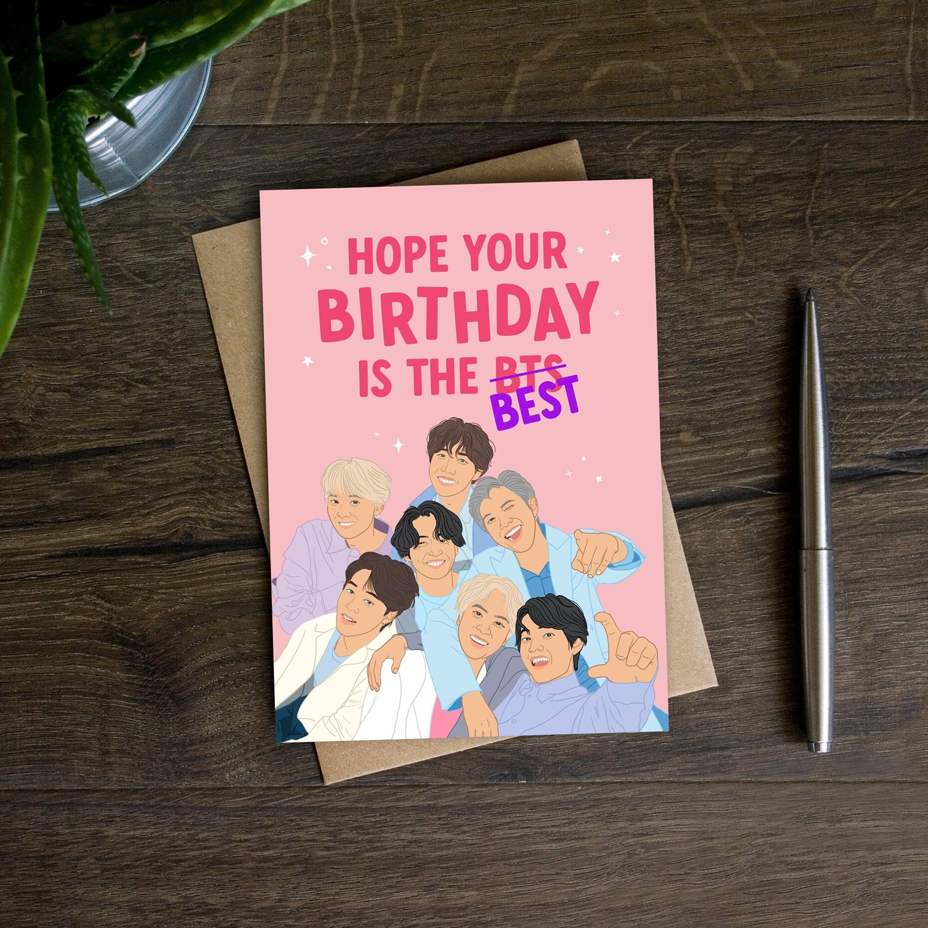 Funny Kpop Birthday Card - Etsy