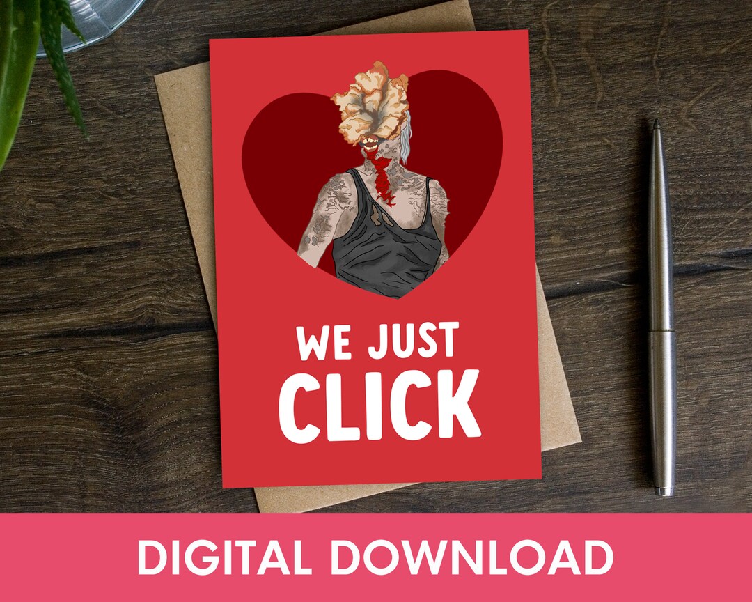 We Just Click Valentines Card - DIGITAL DOWNLOAD - Etsy