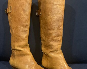 Steven By Steve Madden Shoes Steve Madden Iden Light Brown Leather Boots Size 5 1/2”